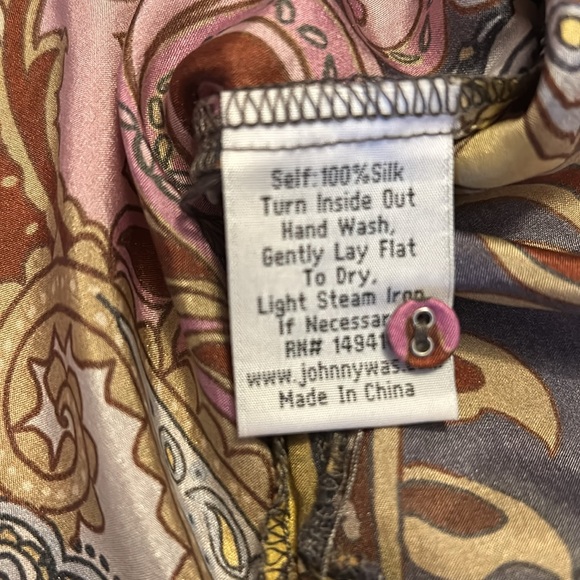 Johnny Was silk tunic - Picture 5 of 6